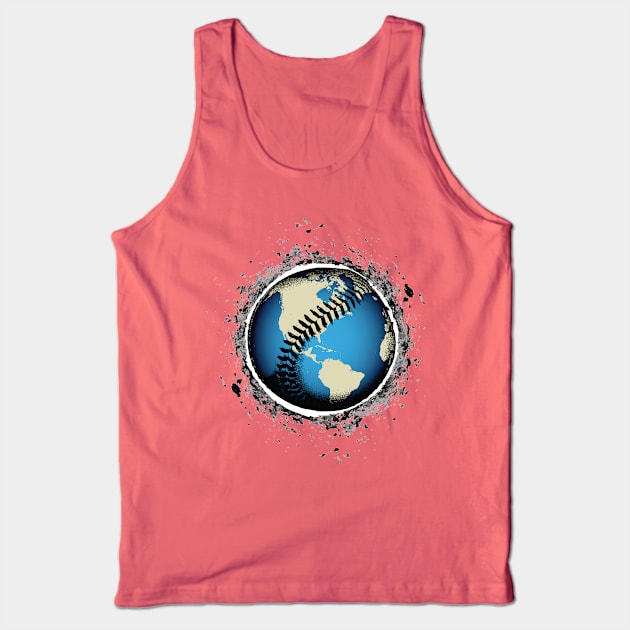 It's A Baseball World Tank Top by KAMonkey